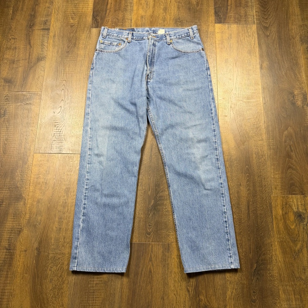 Vintage Levis 505 Straight Leg Jeans Mens 36x30 Blue (Fits 34x29)